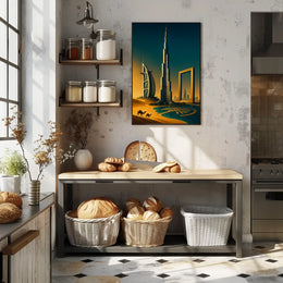 Architectural Wonders Of Dubai Poster