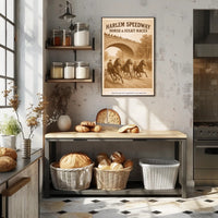 Harlem Speedway Horse Racing Poster PosterGoat