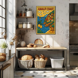 Amalfi Coast Travel Poster