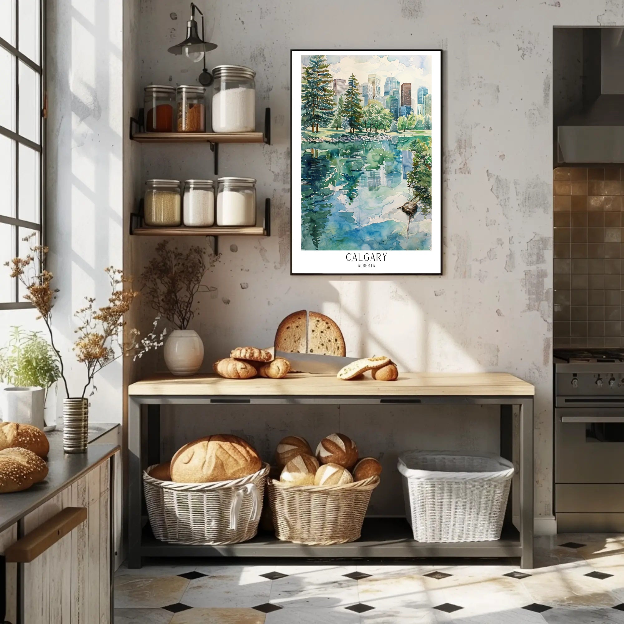 Calgary Reflections Poster PosterGoat