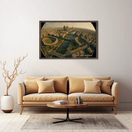 Syrian Arab Republic Aerial Cityscape Poster