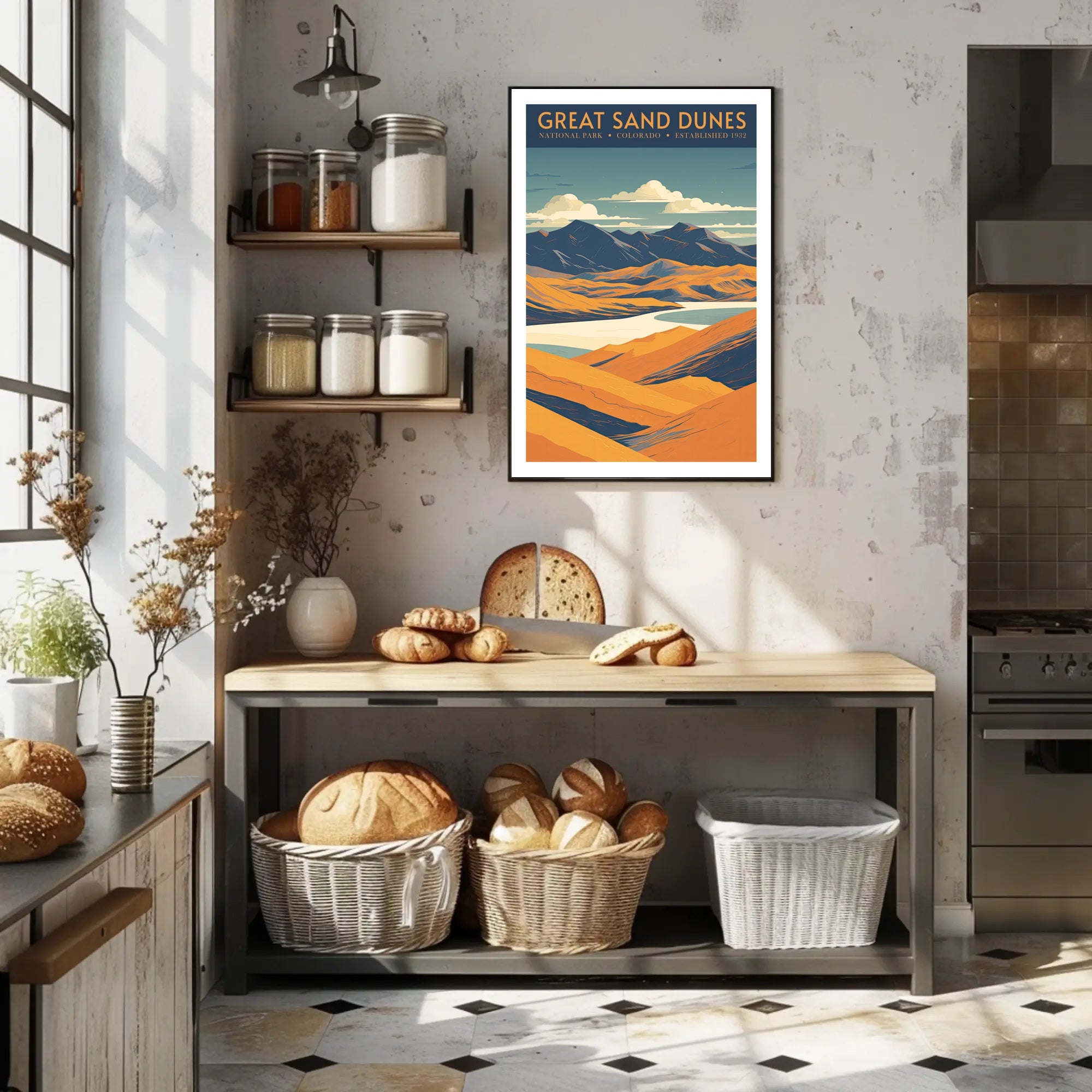 Great Sand Dunes National Park Scenic Poster Print