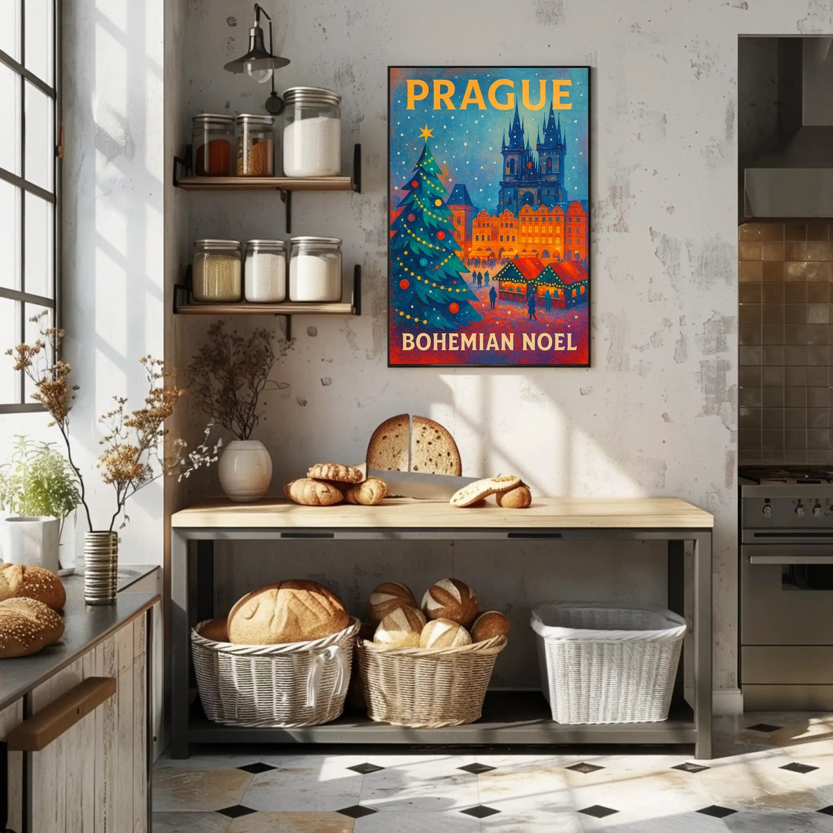 Prague Bohemian Noel Poster