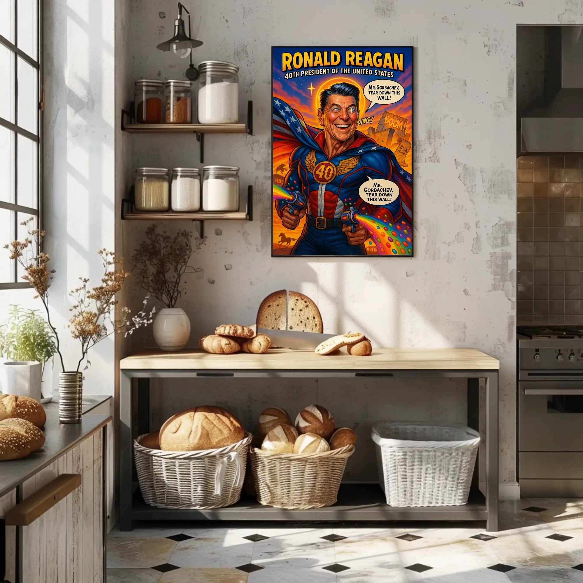 Ronald Reagan – 40th President Poster PosterGoat