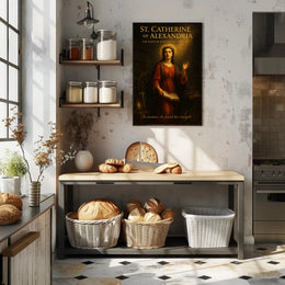 St. Catherine of Alexandria  The Scholar Who Defied an Empire Poster PosterGoat