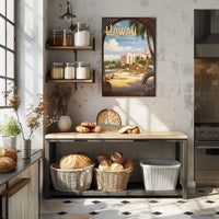 Hawaii Land Of Surf Sunshine Poster