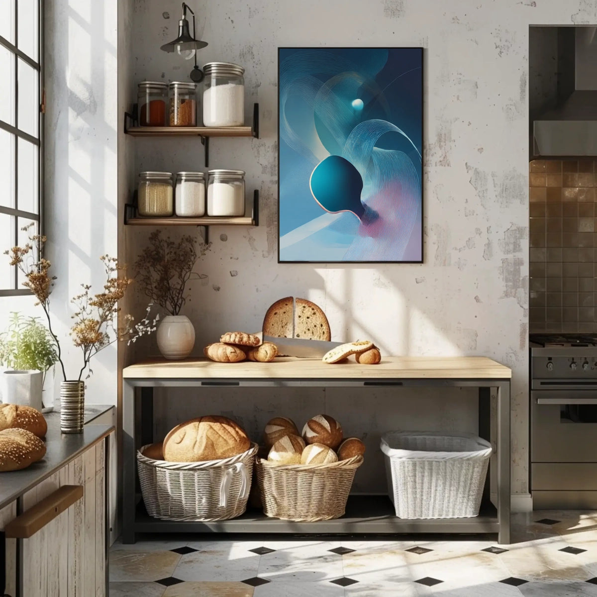 Abstract Waves Abstract Poster