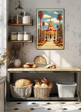 Parque de Retiro Vintage Travel Poster