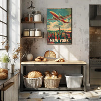 Vintage New York Aviation Poster