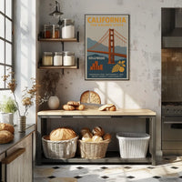 California The Golden State Poster