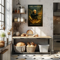 James Madison Vintage Style Historical or Presidential Poster