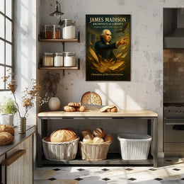 James Madison Vintage Style Historical or Presidential Poster