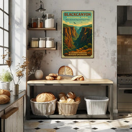 Black Canyon National Park Scenic Poster Print