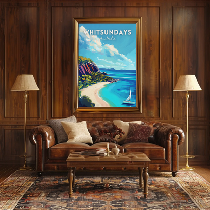 Whitsundays Sailing Australia Travel Poster