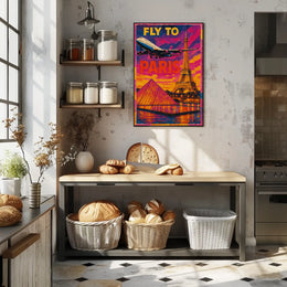 Fly To Paris Poster