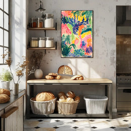 Vibrant Abstract Landscape Print: Abstract, Artistic, or Pop Culture Poster