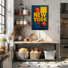 New York Abstract Design Poster Cityscape Wall Art Decor