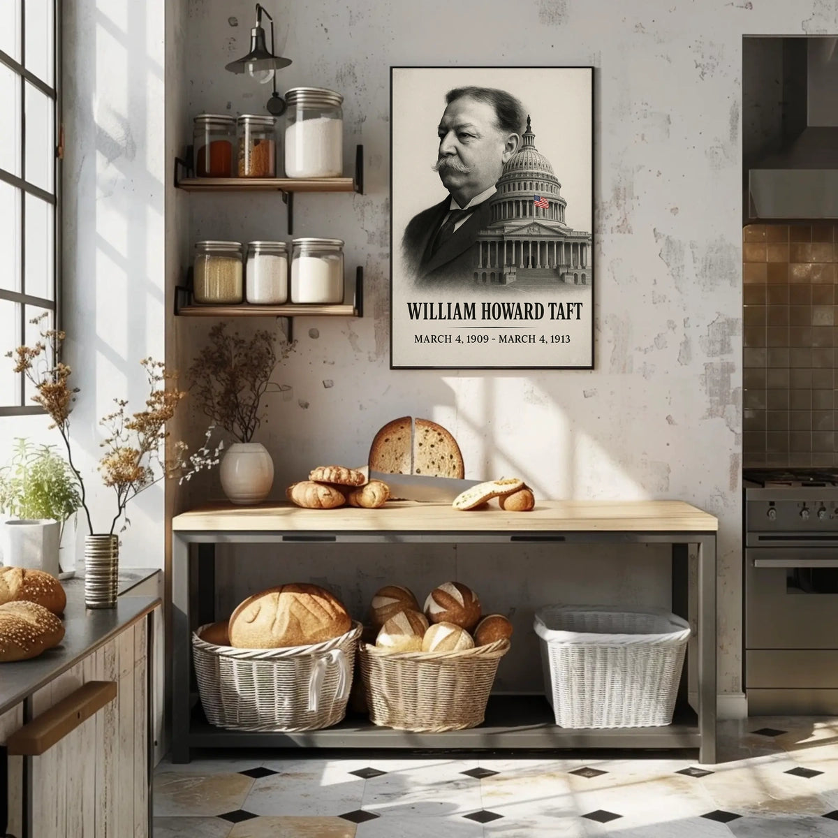 William Howard Taft 27th President of the United States Reflections Poster