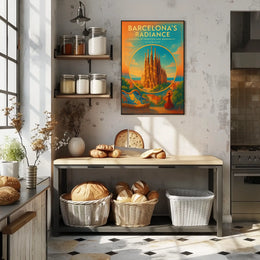 Barcelonas Radiance Poster
