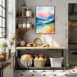 Serene Mountain Landscape Poster