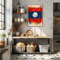 Abstract Watercolor Flag Abstract Poster