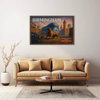 Birmingham Travel Poster Where History Meets Innovation