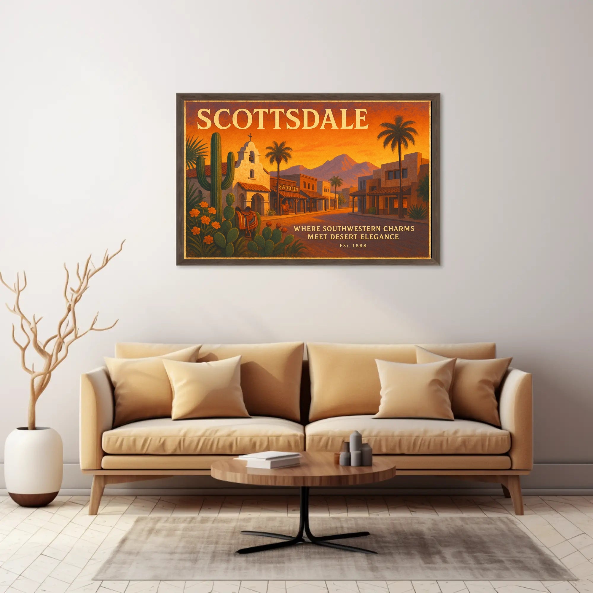 Scottsdale Southwestern Charm Travel Poster