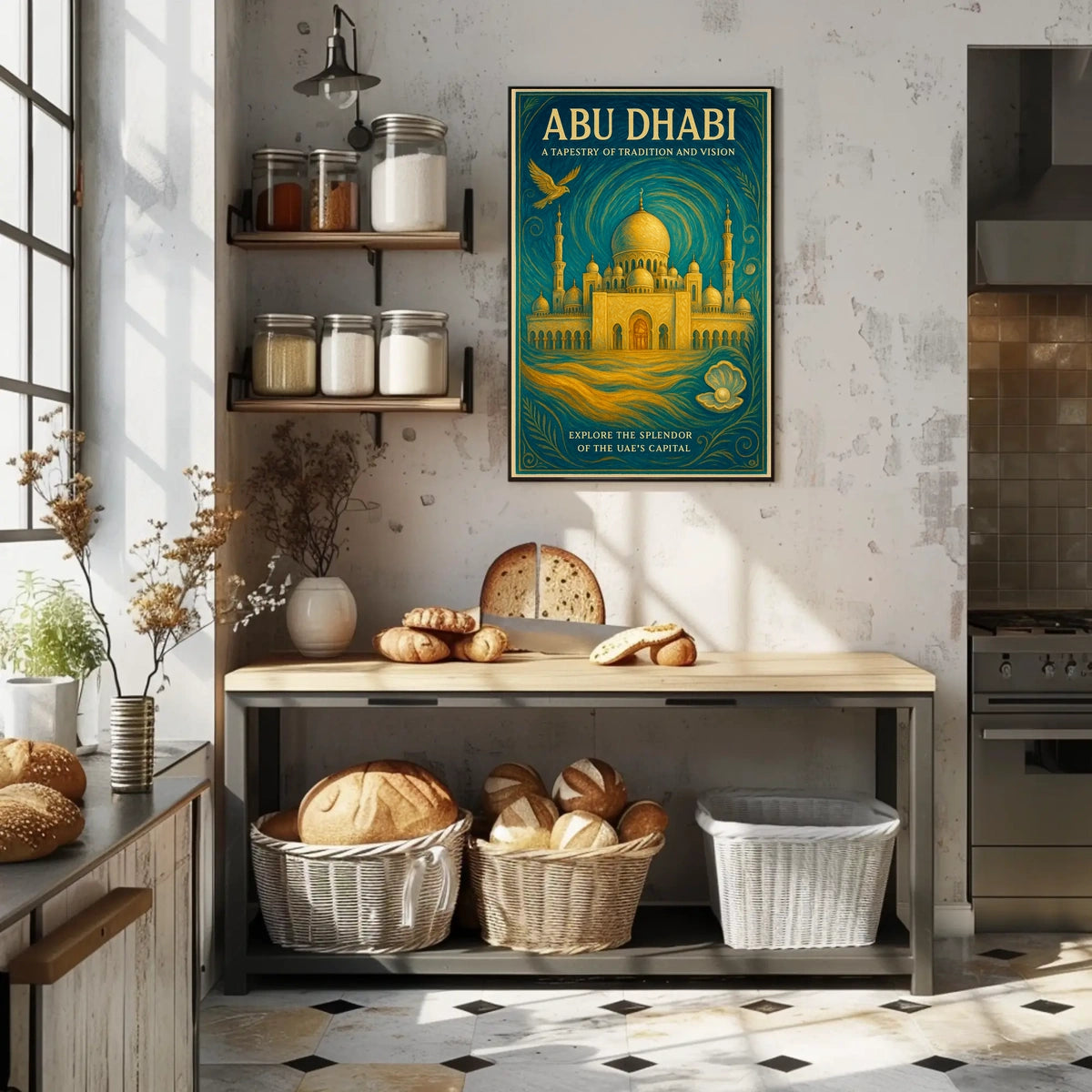 Abu Dhabi A Tapestry Of Tradition And Poster