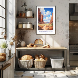 Monument Valley Majestic Landscape Travel Poster PosterGoat