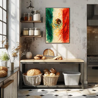Vibrant Mexican Flag Poster