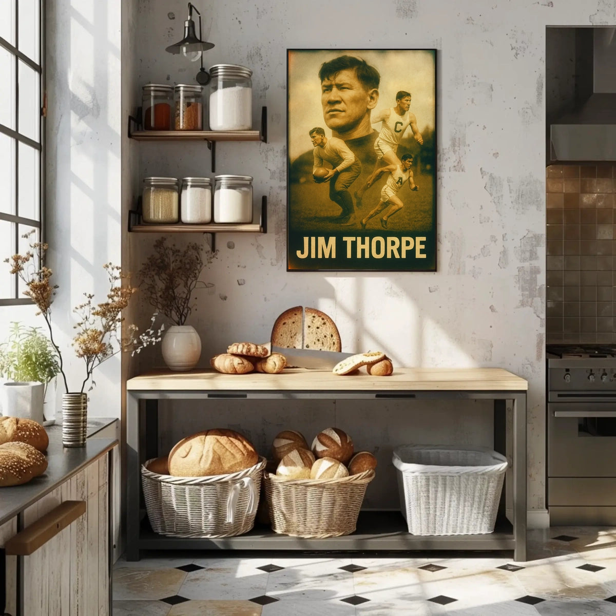 Jim Thorpe Legendary Athlete Poster