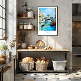 Gondolas on the Grand Canal Poster