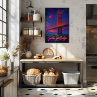 Golden Gate Bridge at Dusk Poster