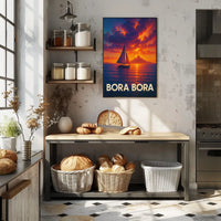Bora Bora Sunset Poster
