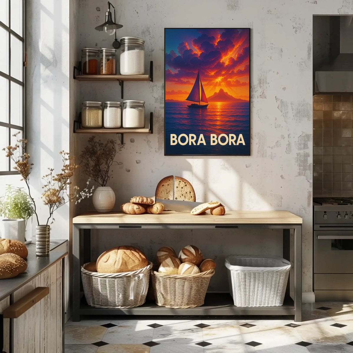 Bora Bora Sunset Poster