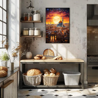 Historic Jerusalem Cityscape Middle Eastern Cultural Heritage Poster