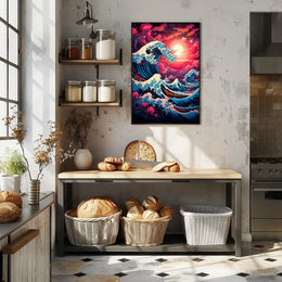 The Great Wave Artistic Interpretation Poster PosterGoat