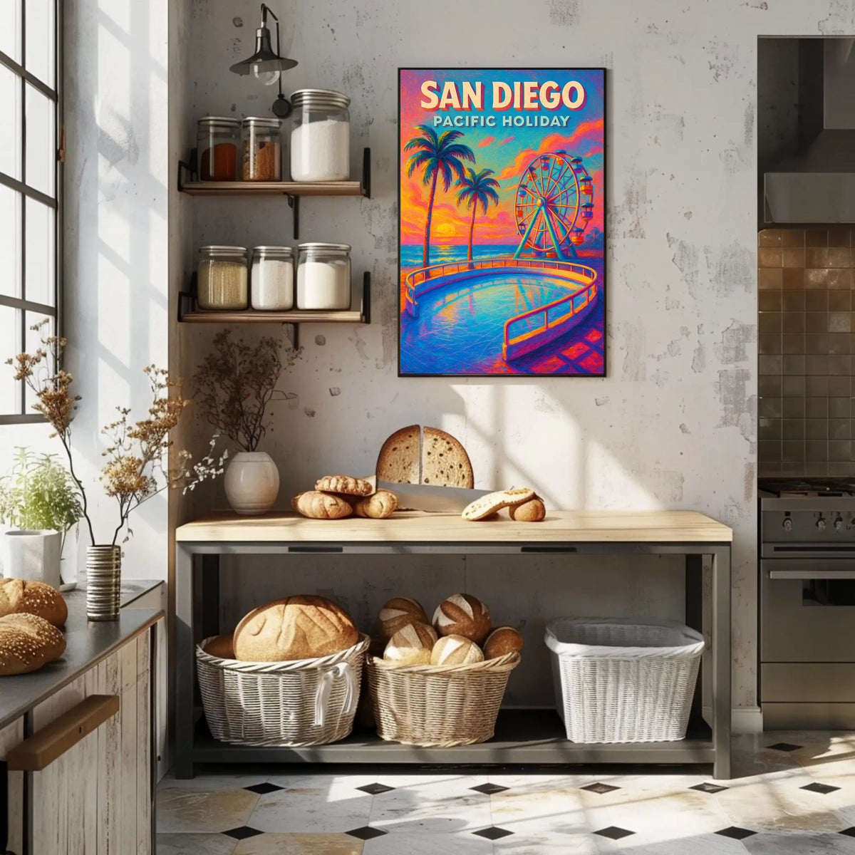 San Diego Pacific Holiday Poster