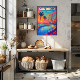 San Diego Pacific Holiday Poster