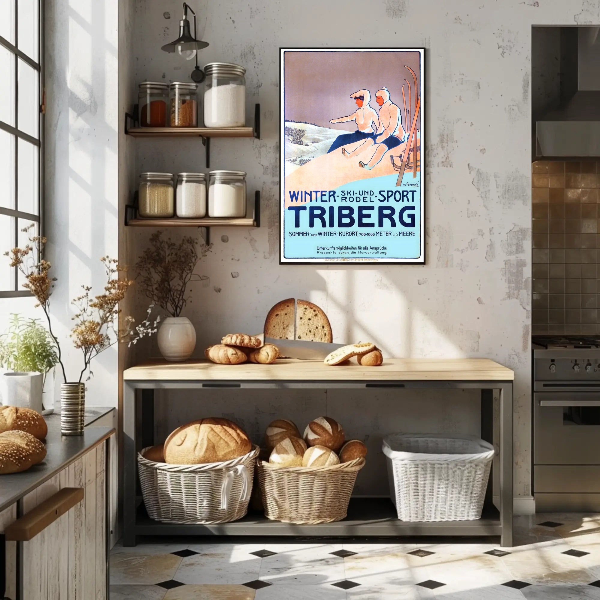 Winter Sports in Triberg Poster PosterGoat