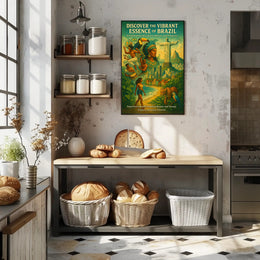 Brazil's Essence Captured: A Cultural or Heritage Poster