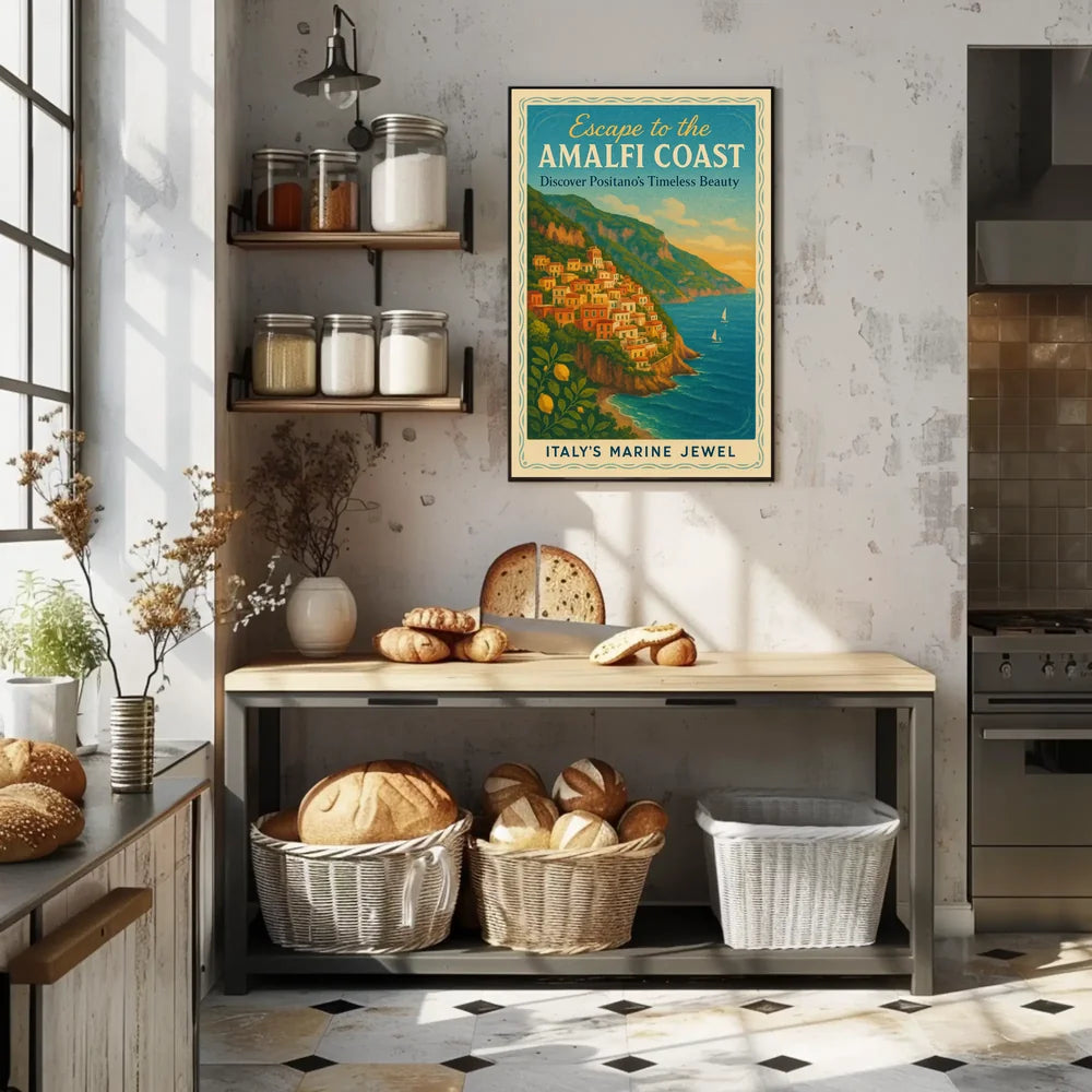 Discover Positano's Timeless Beauty Travel Poster