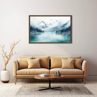 Serene Mountain Reflections Poster