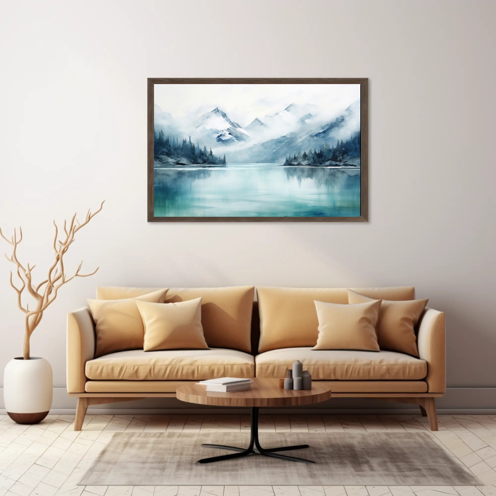 Serene Mountain Reflections Poster