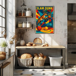 Slam Dunk Reindeer Poster