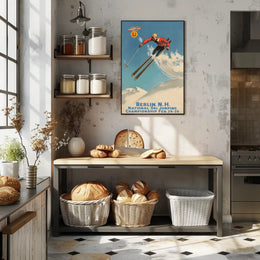 Ski Jumping Championship Vintage Sports Poster PosterGoat