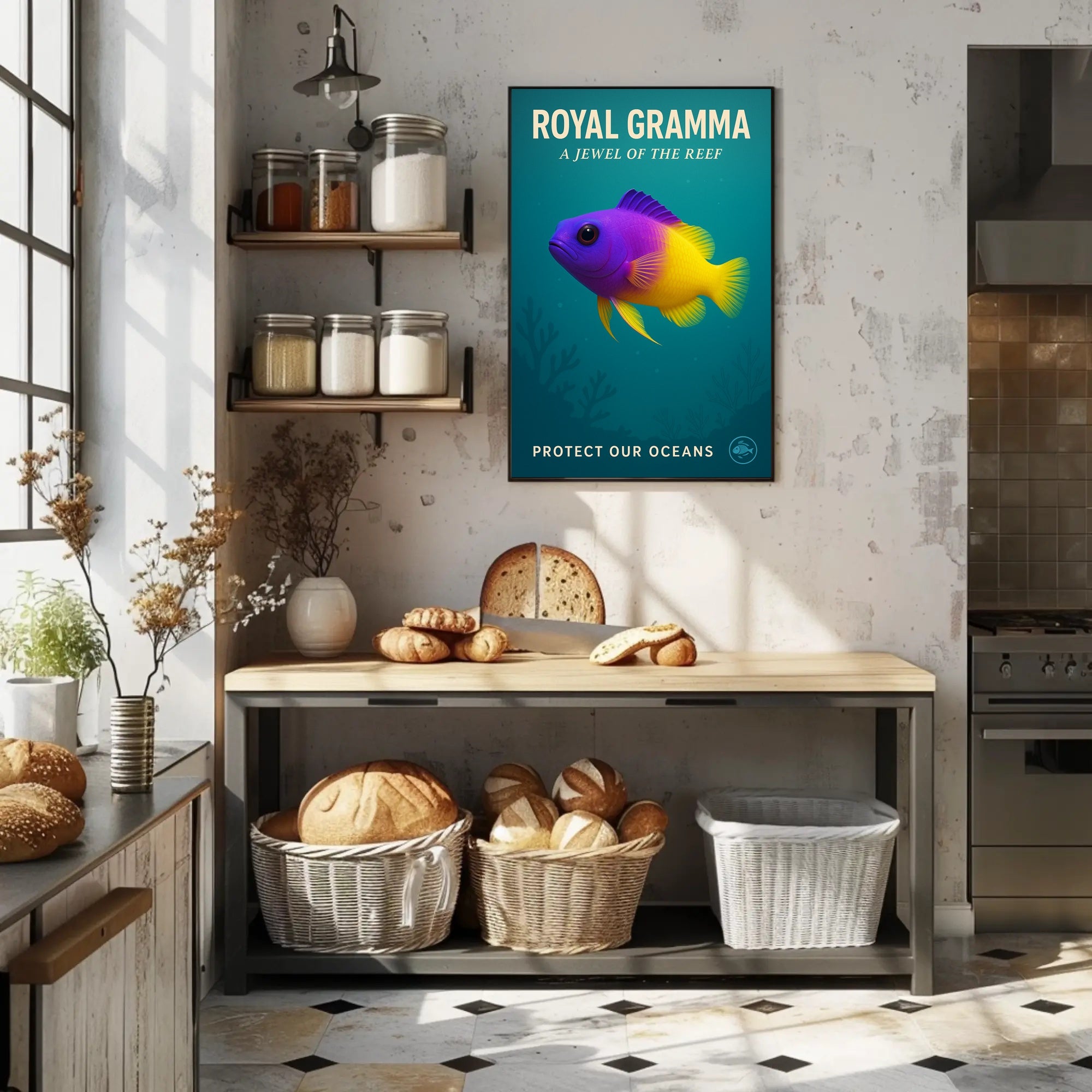 Royal Gramma A Jewel of the Reef Poster PosterGoat
