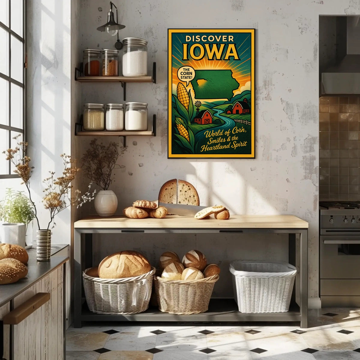 Discover Iowa The Corn State Poster