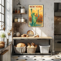 New York Cityscape Poster