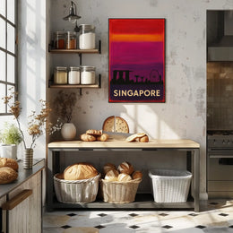 Singapore Skyline Poster